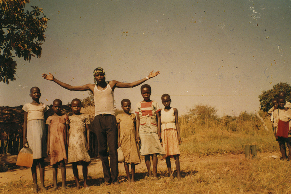 Joseph Kony with children